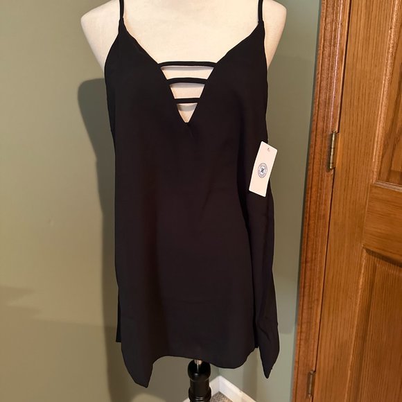 WOMENS HURLEY SOLID SWIM COVER UP DRESS SIZE M  #579 - Picture 3 of 5